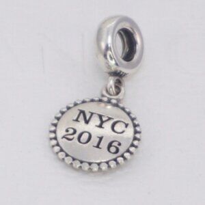 Pandora NYC 2016 Silver Dangle Charm